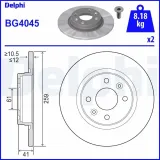 Bremsscheibe DELPHI BG4045