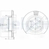 Bremsscheibe Vorderachse DELPHI BG4052