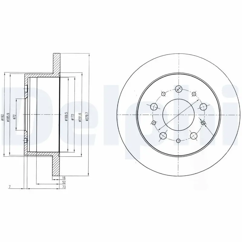 Bremsscheibe DELPHI BG4061