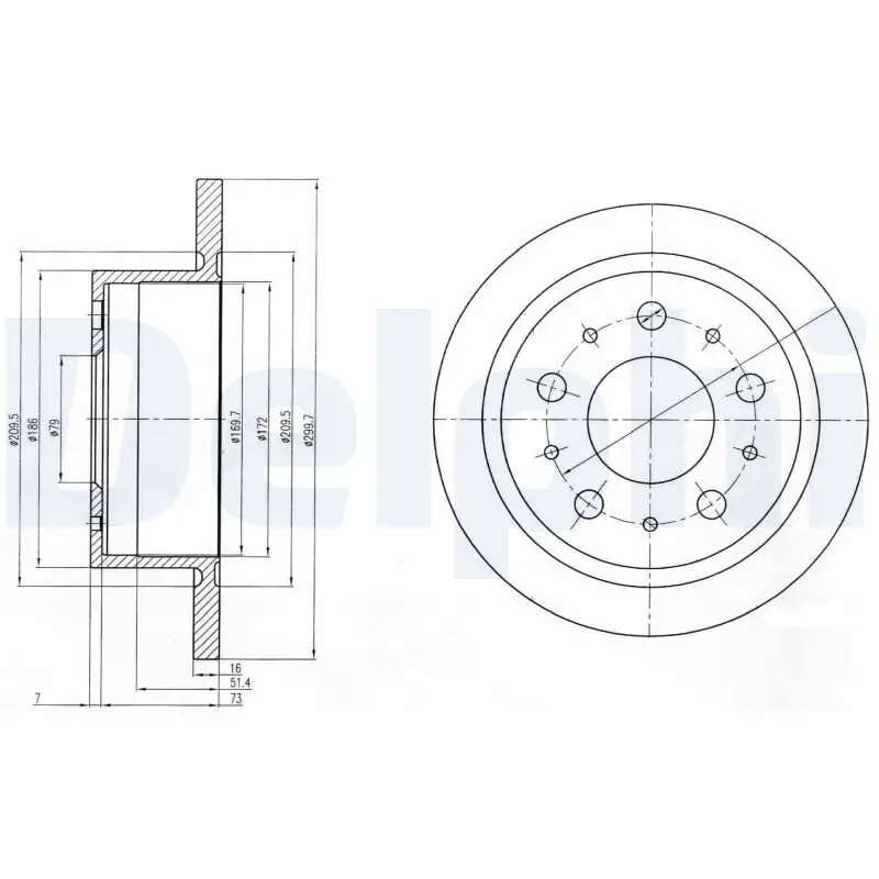 Bremsscheibe DELPHI BG4062