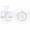 Bremsscheibe Hinterachse DELPHI BG4063 Bild Bremsscheibe Hinterachse DELPHI BG4063