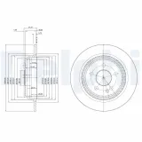 Bremsscheibe Hinterachse DELPHI BG4063