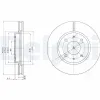 Bremsscheibe Vorderachse DELPHI BG4068