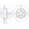 Bremsscheibe Hinterachse DELPHI BG4073 Bild Bremsscheibe Hinterachse DELPHI BG4073
