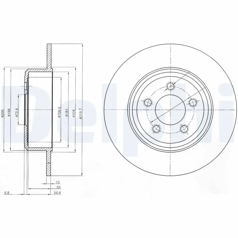 Bremsscheibe DELPHI BG4074