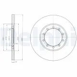 Bremsscheibe DELPHI BG4075