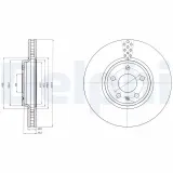 Bremsscheibe Vorderachse DELPHI BG4080C