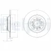 Bremsscheibe Hinterachse DELPHI BG4088
