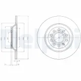 Bremsscheibe Hinterachse DELPHI BG4088