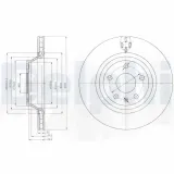 Bremsscheibe Hinterachse DELPHI BG4090