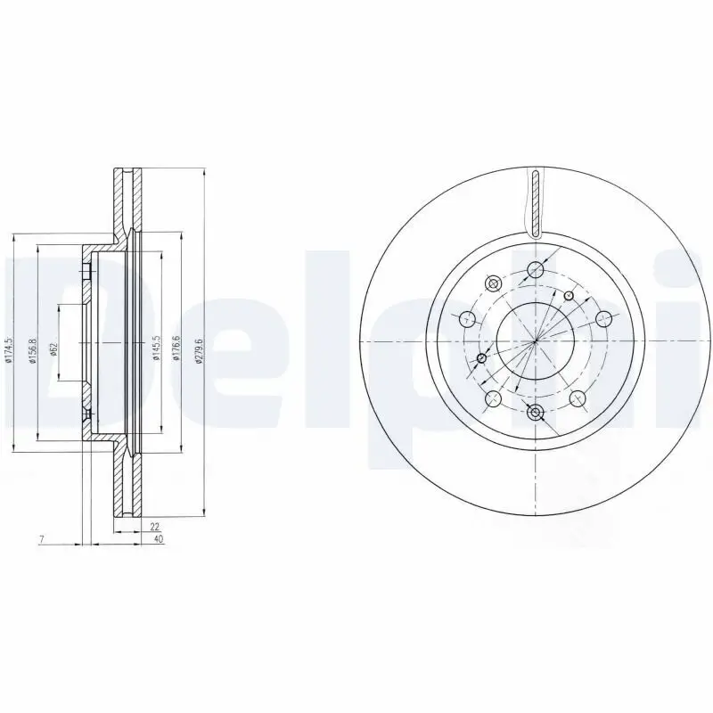 Bremsscheibe DELPHI BG4093C
