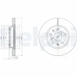 Bremsscheibe DELPHI BG4093C