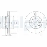 Bremsscheibe DELPHI BG4096