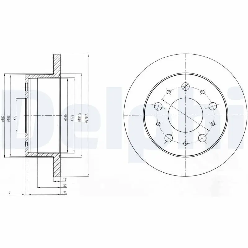 Bremsscheibe DELPHI BG4099