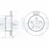 Bremsscheibe DELPHI BG4103