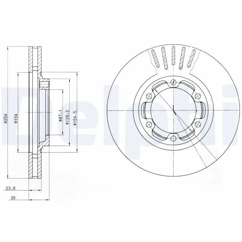 Bremsscheibe DELPHI BG4106