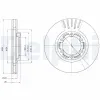 Bremsscheibe DELPHI BG4106 Bild Bremsscheibe DELPHI BG4106