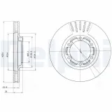 Bremsscheibe DELPHI BG4106