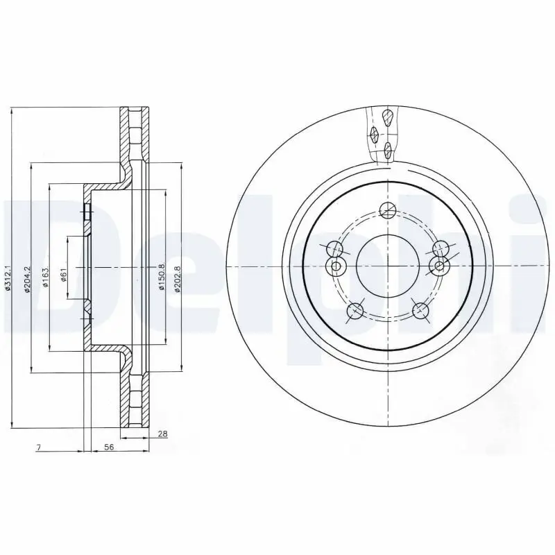 Bremsscheibe DELPHI BG4111