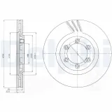 Bremsscheibe DELPHI BG4112