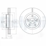 Bremsscheibe DELPHI BG4114C