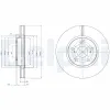Bremsscheibe Vorderachse DELPHI BG4139C Bild Bremsscheibe Vorderachse DELPHI BG4139C