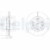Bremsscheibe Vorderachse DELPHI BG4141