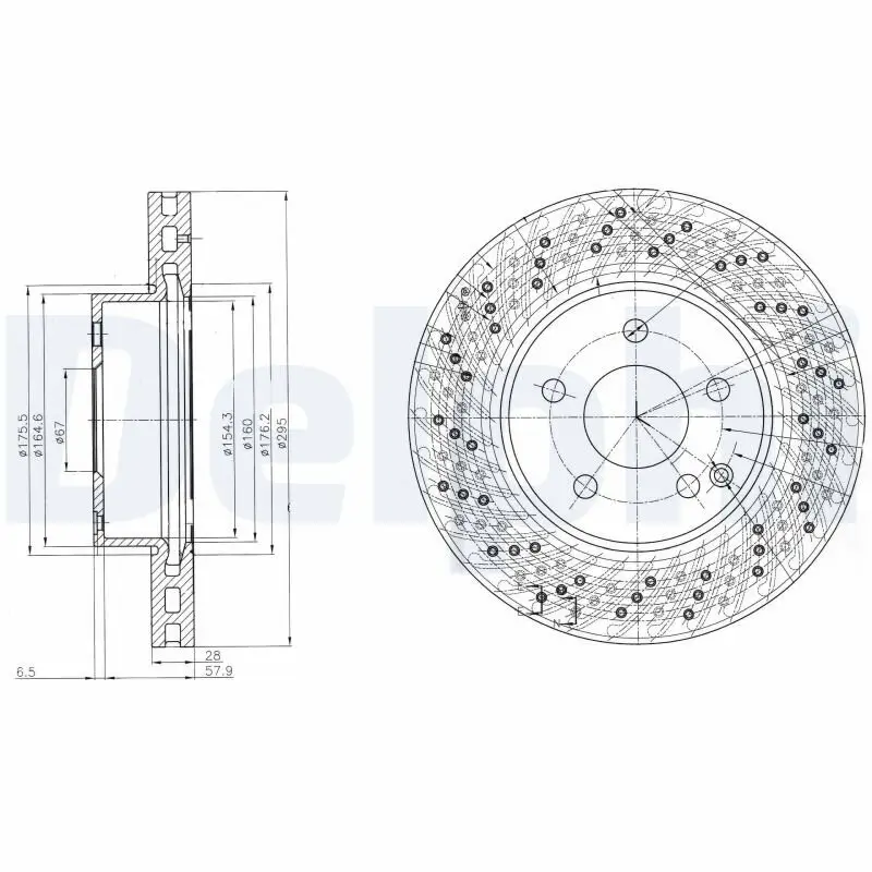 Bremsscheibe DELPHI BG4142C