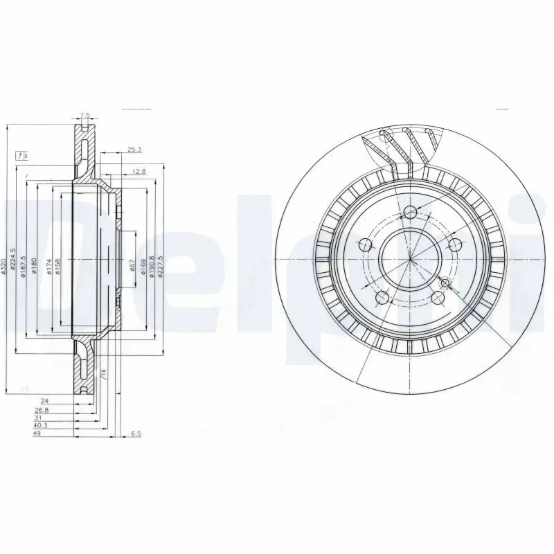Bremsscheibe DELPHI BG4144