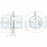 Bremsscheibe DELPHI BG4146C