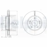 Bremsscheibe Vorderachse DELPHI BG4147