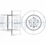 Bremsscheibe Hinterachse DELPHI BG4156