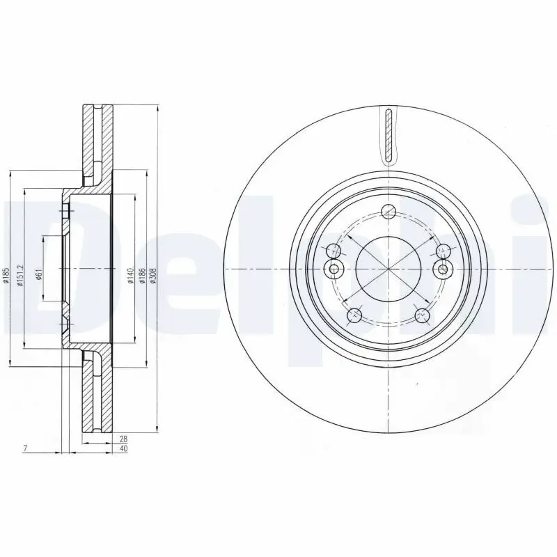 Bremsscheibe DELPHI BG4167