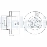 Bremsscheibe Vorderachse DELPHI BG4181