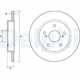 Bremsscheibe DELPHI BG4183C