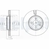Bremsscheibe Vorderachse DELPHI BG4184