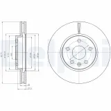 Bremsscheibe Vorderachse DELPHI BG4191