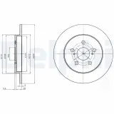 Bremsscheibe DELPHI BG4201C