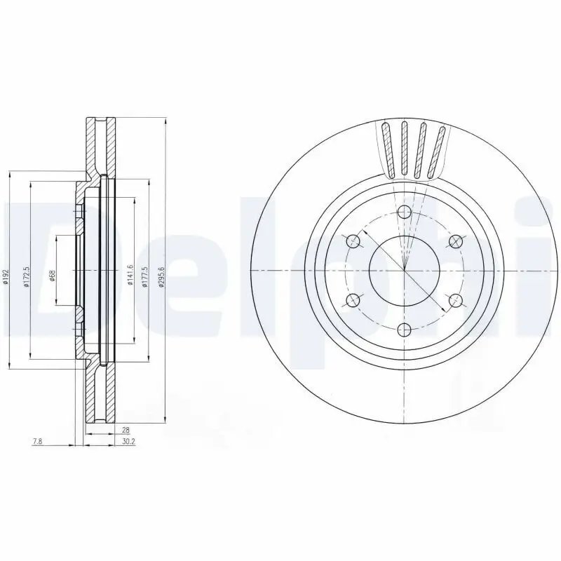 Bremsscheibe DELPHI BG4205