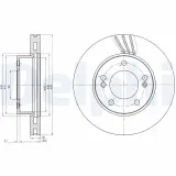 Bremsscheibe DELPHI BG4207