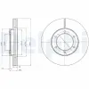 Bremsscheibe DELPHI BG4209