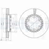 Bremsscheibe DELPHI BG4210