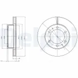 Bremsscheibe DELPHI BG4211C