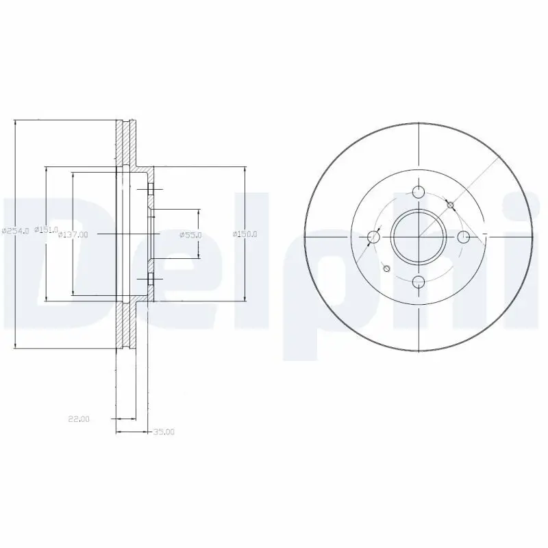 Bremsscheibe DELPHI BG4213