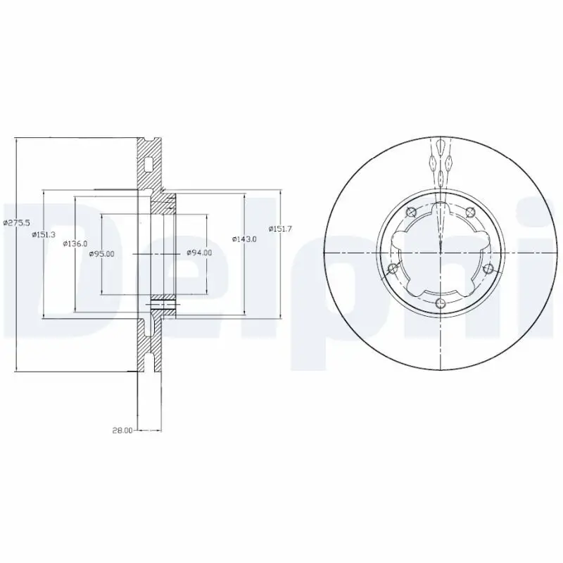 Bremsscheibe DELPHI BG4217