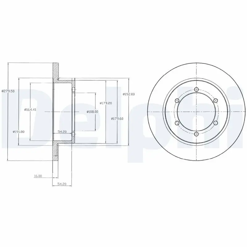 Bremsscheibe DELPHI BG4218