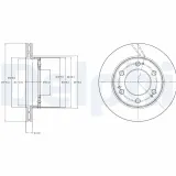 Bremsscheibe Vorderachse DELPHI BG4221