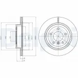 Bremsscheibe DELPHI BG4223C