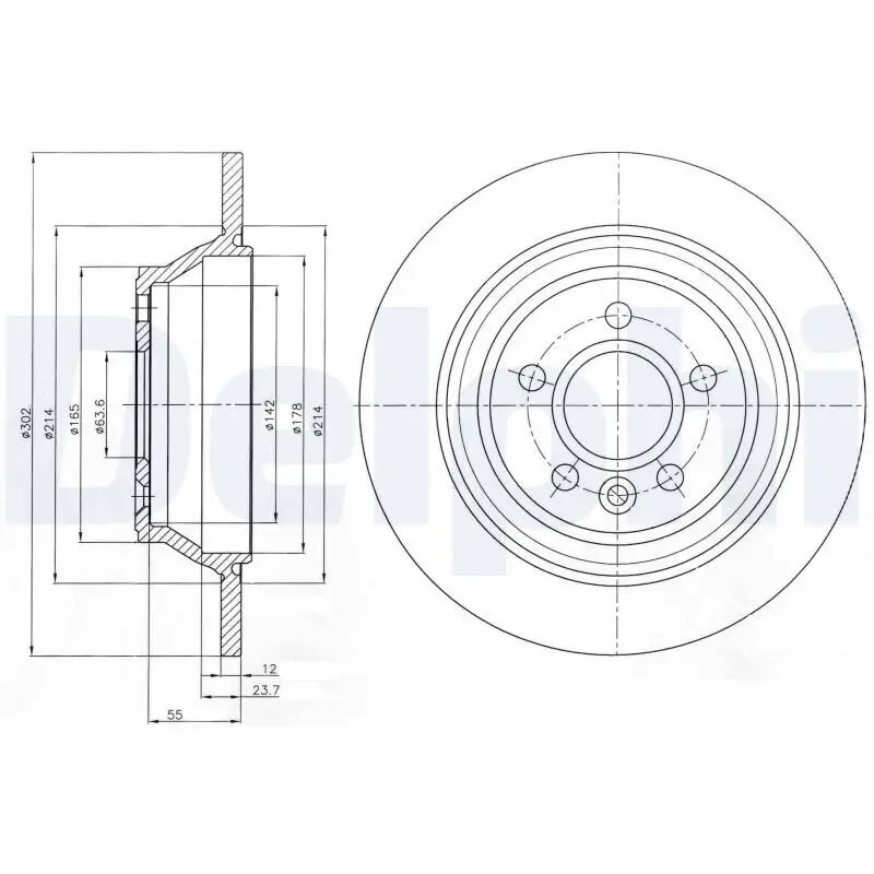 Bremsscheibe DELPHI BG4238C