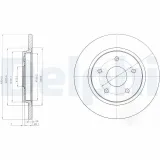 Bremsscheibe DELPHI BG4247